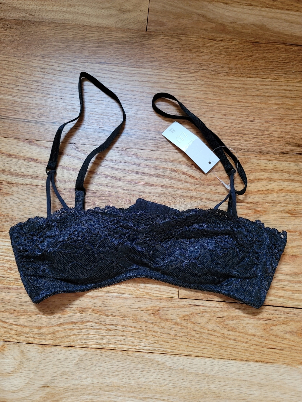 Lulalu Callie Lace Bra Black Size 32AAA NWT
